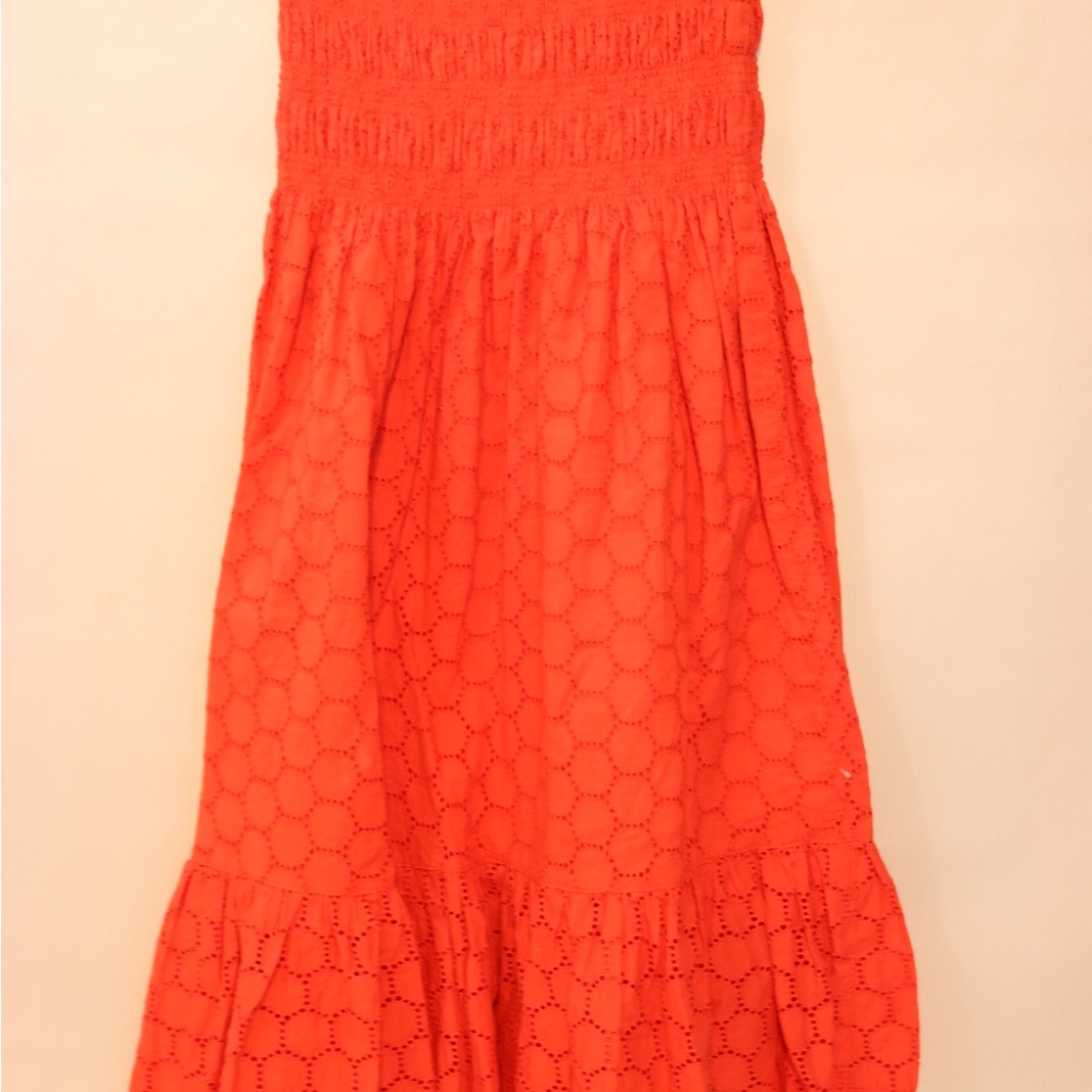 Strapless Coral Dress